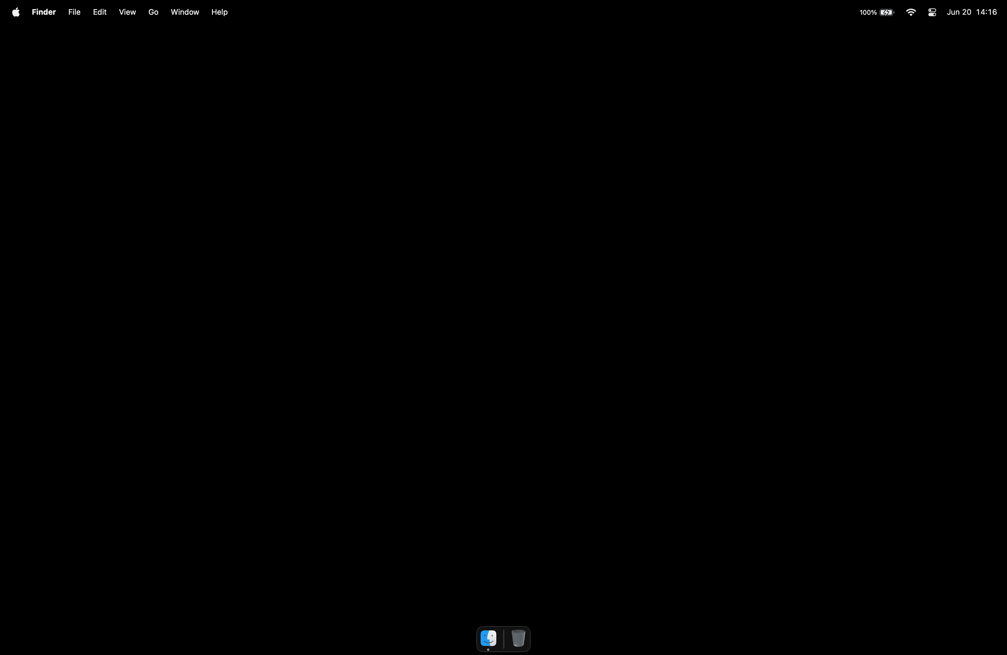Pure black minimalist desktop wallpaper